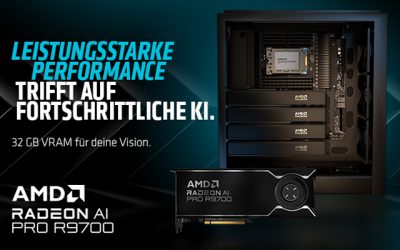 AMD Radeon AI PRO R9700 – Wo Leistung auf künstliche Intelligenz trifft
