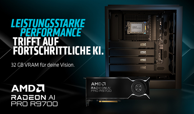 AMD Radeon AI PRO R9700 – Wo Leistung auf künstliche Intelligenz trifft