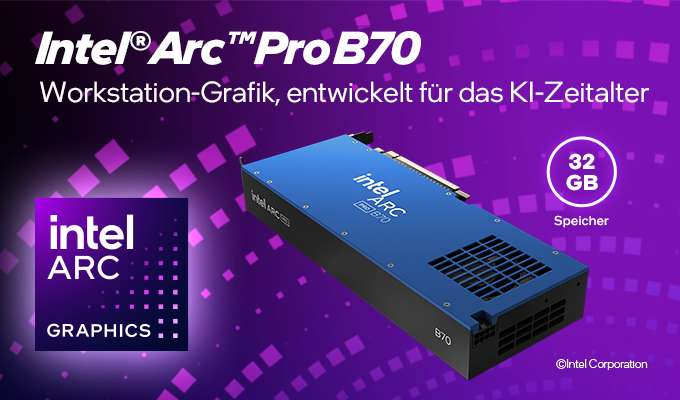 Intel Arc Pro B70 AI – 32GB Workstation-GPU für künstliche Intelligenz und professionelle Anwendungen