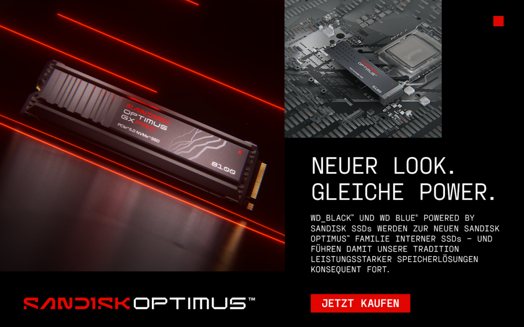 SanDisk Optimus: Neue Markenstruktur für das WD-SSD-Portfolio
